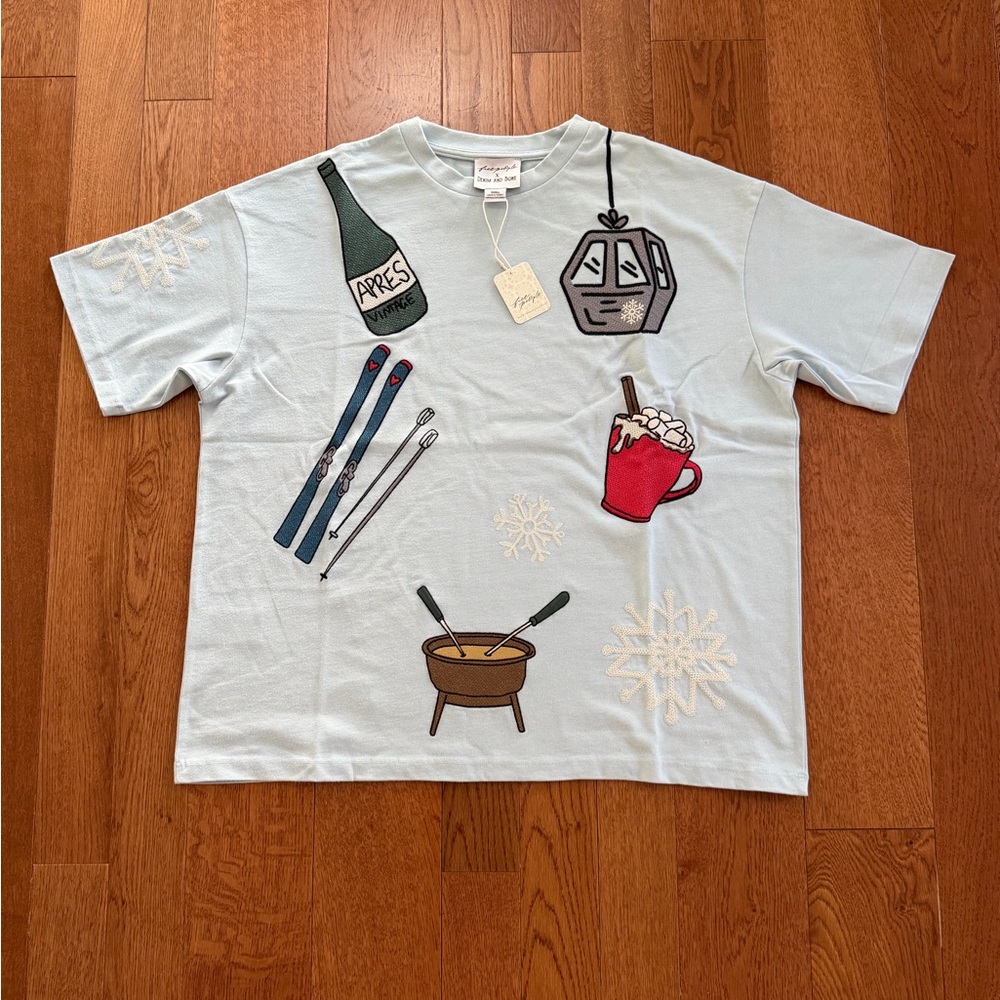 Free People Denim and Bone Dinner Party Tee